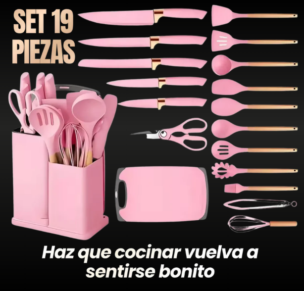 Set de Utensilios De Cocina 19 Piezas