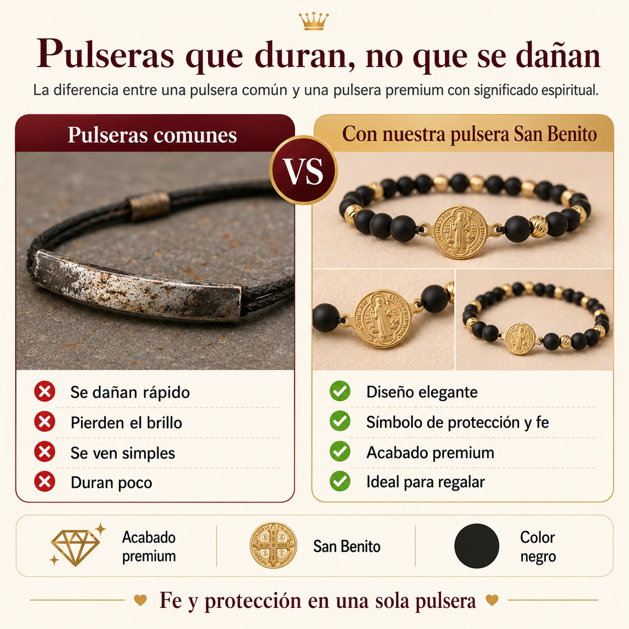 Pulsera de Protección de San Benito