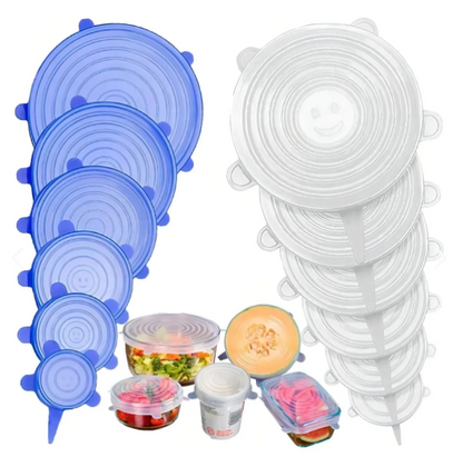 Tapas de Silicona Reutilizable x6