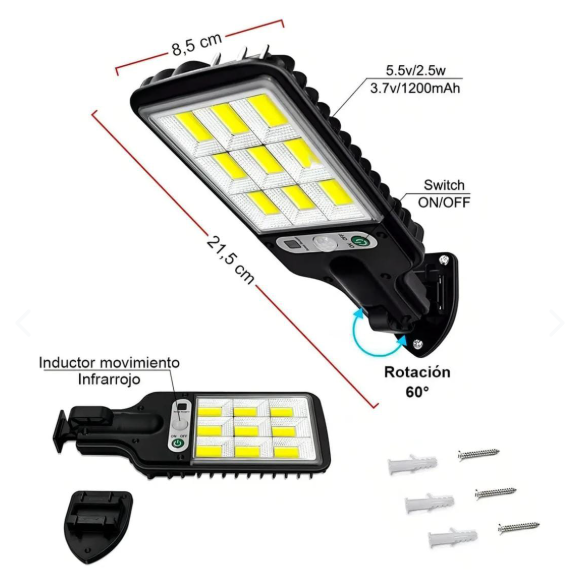 Lampara Panel Solar LumiSolar Pro™