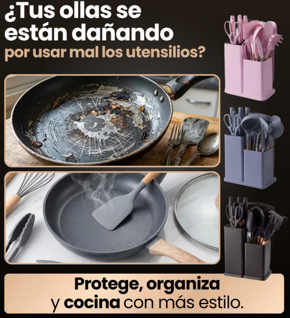 Set de Utensilios De Cocina 19 Piezas