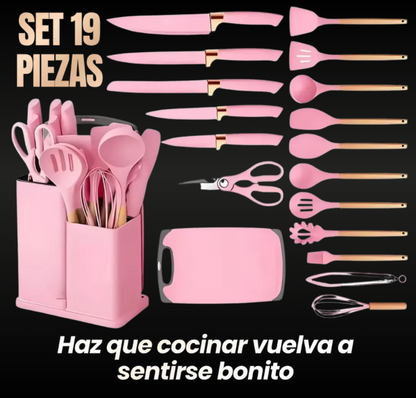 Set de Utensilios De Cocina 19 Piezas