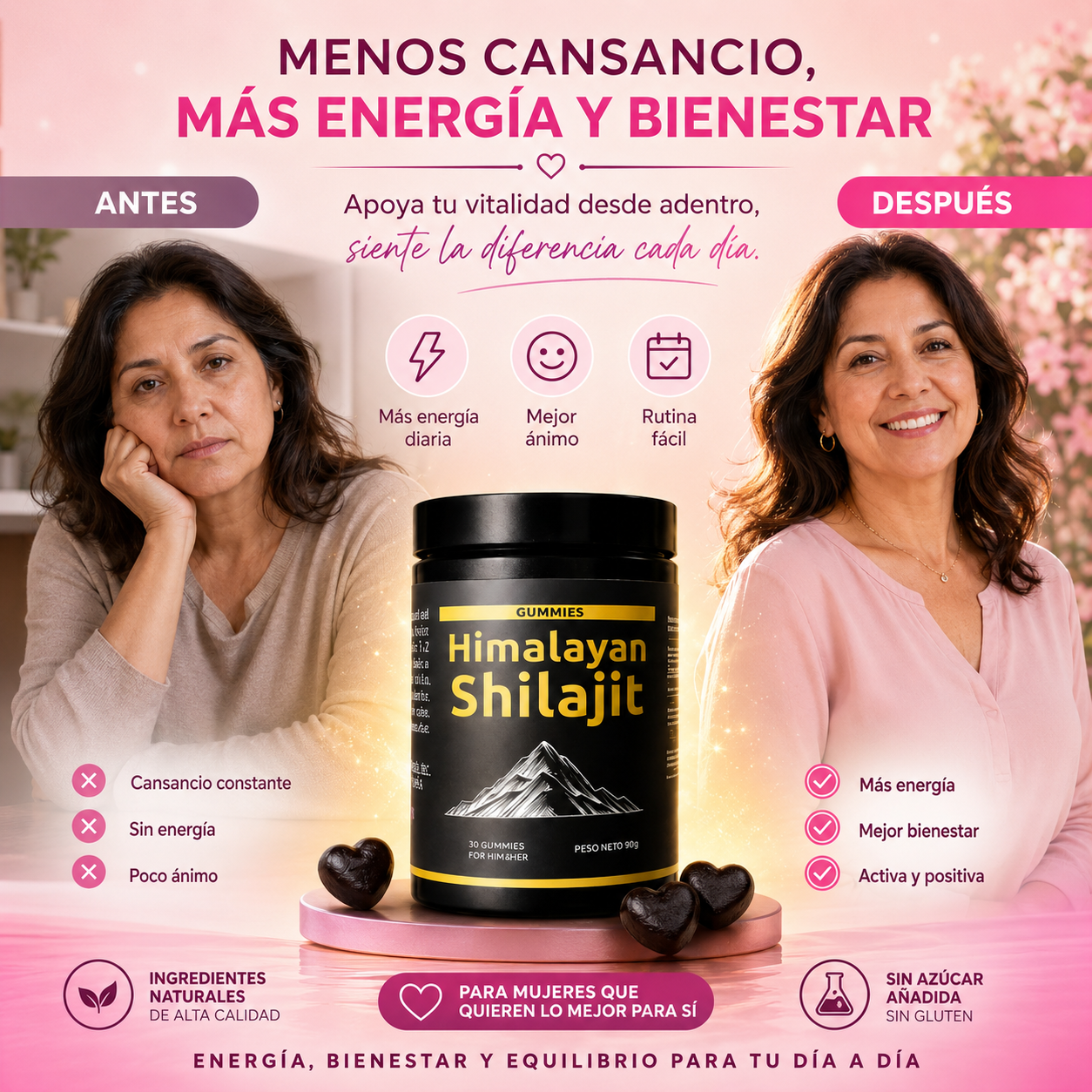 Shilajit Gomitas - Potenciador Femenino