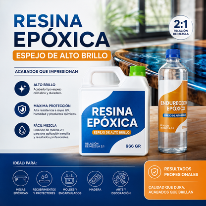Resina Epóxica 1Kg - 2Kg - 6kg