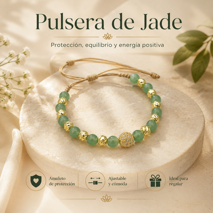 Pulsera Jade de Protección Unisex