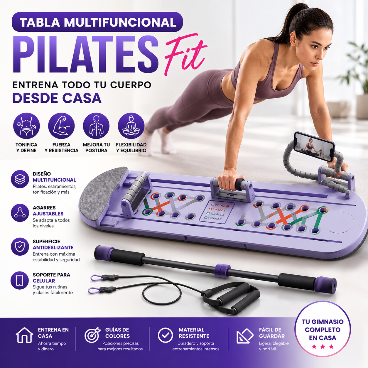 Tabla De Pilates Multifuncional
