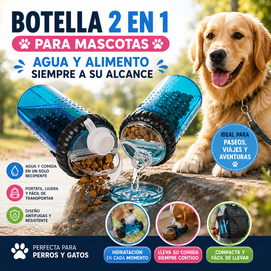Bebedero Y Porta Comida Mascota