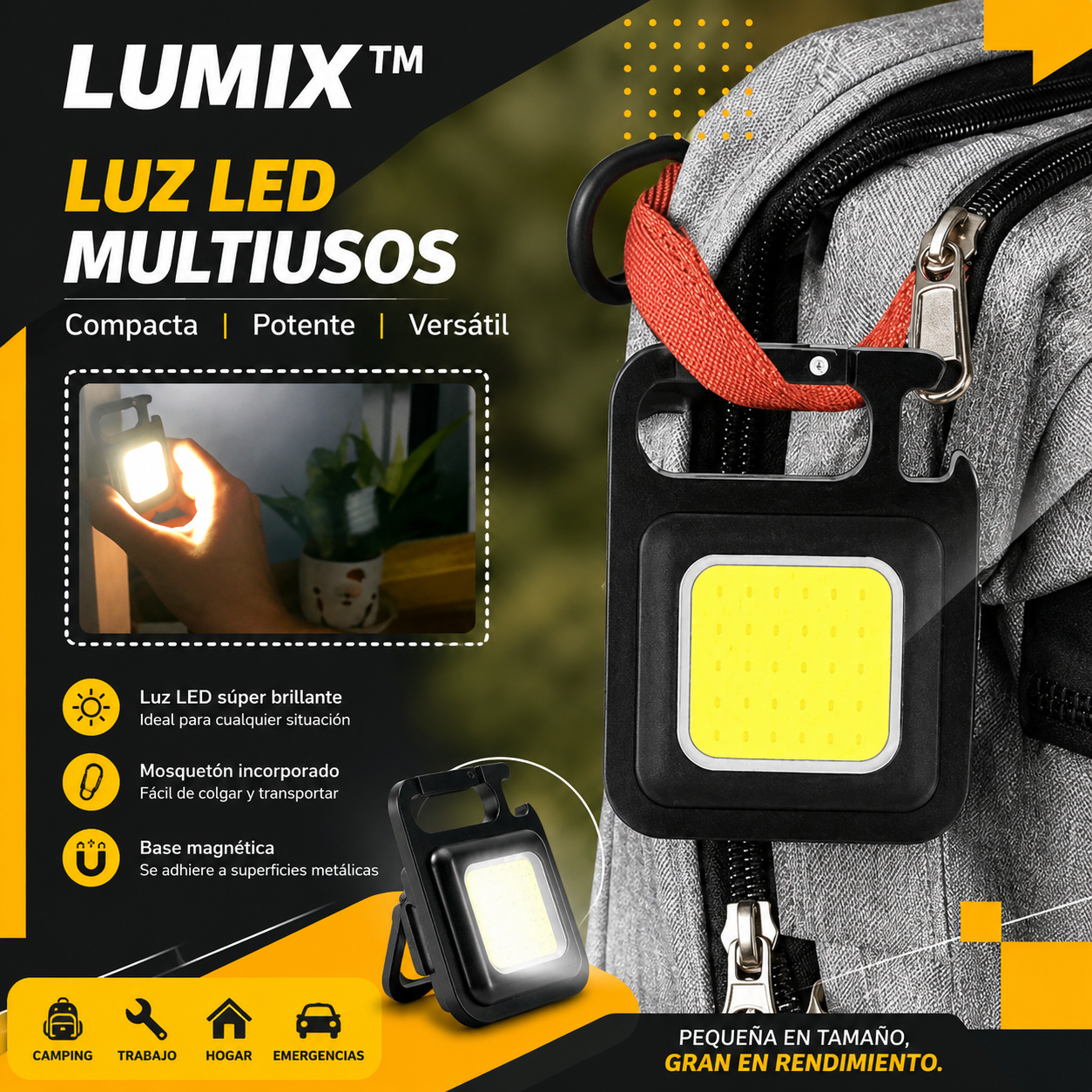 Mini Linterna Multifuncional Lumix™