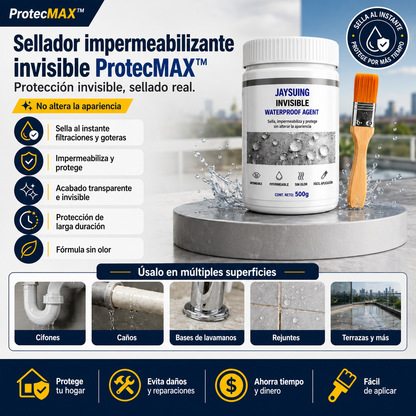 Sellador impermeabilizante invisible ProtecMAX™