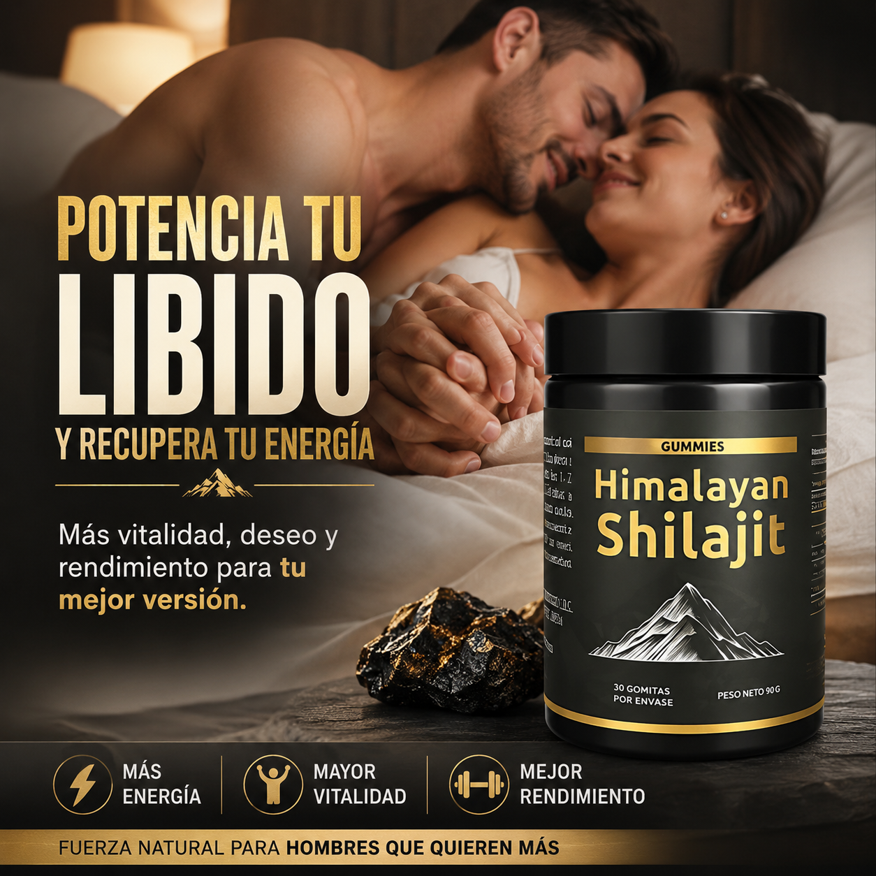 Shilajit Gomitas - Potenciador Masculino