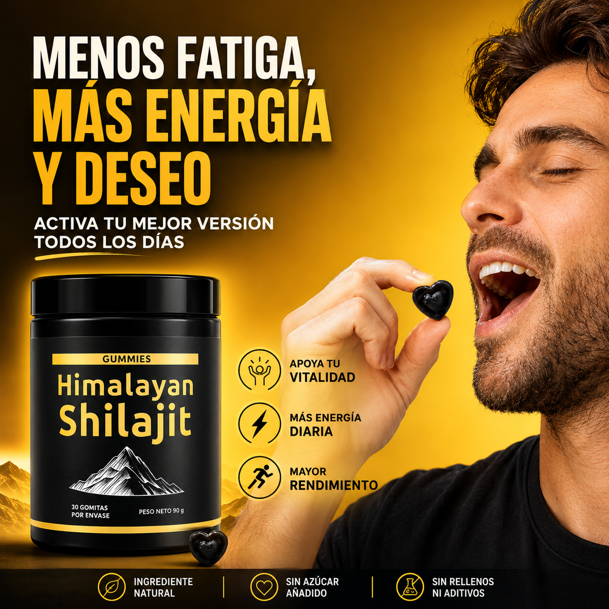Shilajit Gomitas - Potenciador Masculino