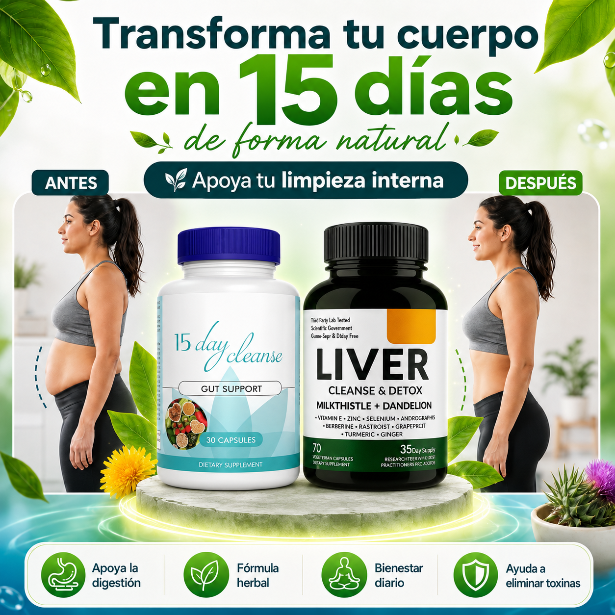 15 Days Cleanse - LIMPIA TU CUERPO EN 15 DÍAS 🔥