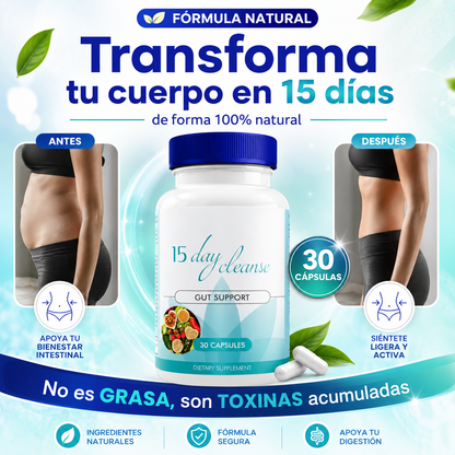 15 Days Cleanse - LIMPIA TU CUERPO EN 15 DÍAS 🔥