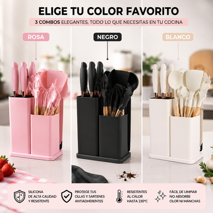 Set de Utensilios De Cocina 19 Piezas