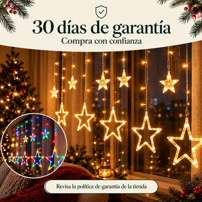 Cortina Punta Estrella Led