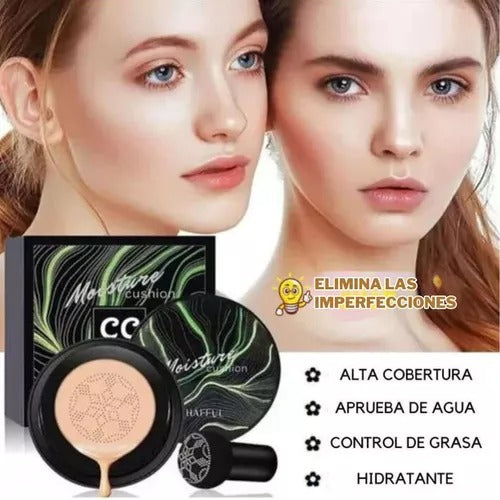 Combo Rostro Perfecto Base Moisture Cushion + Tratamiento Para El Acne