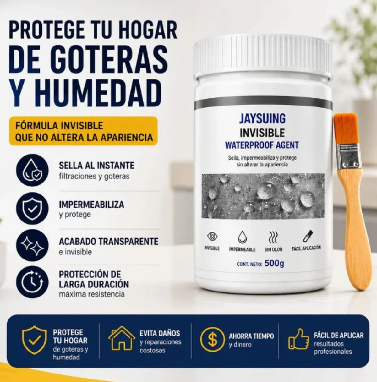 Sellador impermeabilizante invisible ProtecMAX™